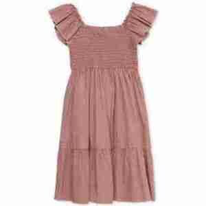Speechless Cotton Crochet Babydoll Dress